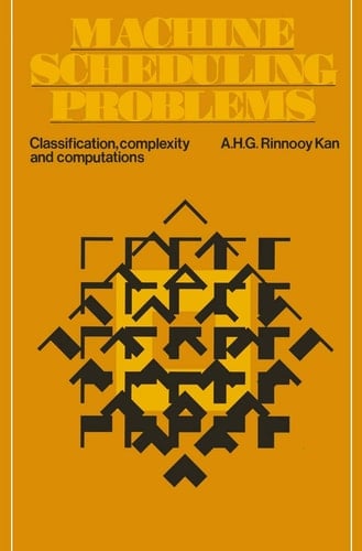 Machine Scheduling Problems: Classification, complexity and computations