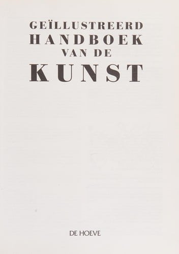 Geïllustreerd handboek van de kunst