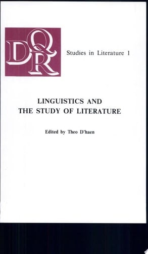 Linguistics and the Study of Literature