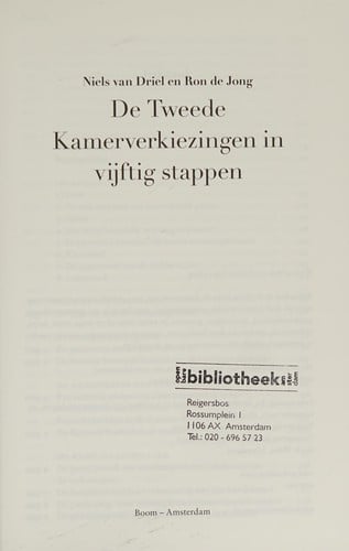 De Tweede Kamerverkiezingen in vijftig stappen