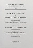 Samlade skrifter av Johan Ludvig Runeberg - Kommentar till Episka dikter. Kommentar till Kung Fjalar