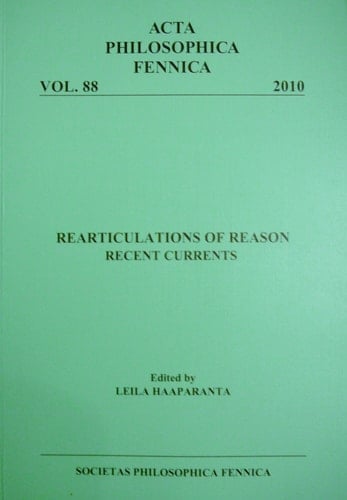 Rearticulation of Reason, Recent Currents: Acta Ph