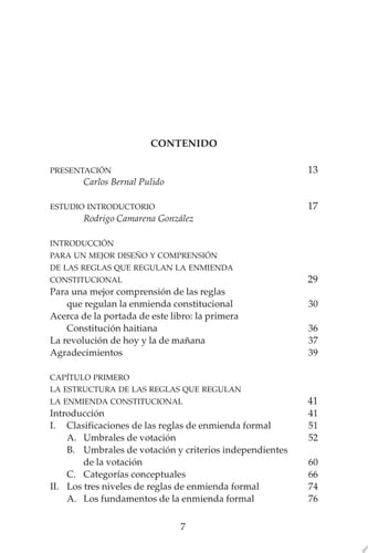 Formas y función de la enmienda constitucional