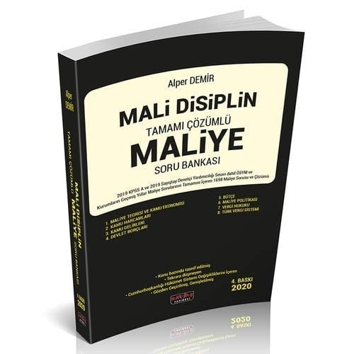 Mali Disiplin Tamamı Çözümlü Maliye Soru Bankası