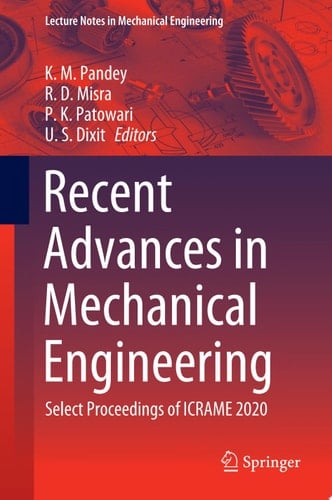 Recent Advances in Mechanical Engineering