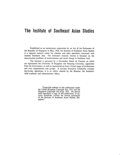Counter-Insurgency and the Economic Factor The Impact of Korean War Prices Boom on the Malayan Emergency
