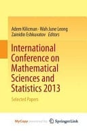 International Conference on Mathematical Sciences and Statistics 2013 Selected Papers