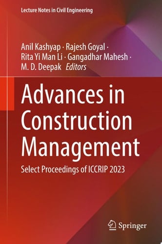 Advances in Construction Management