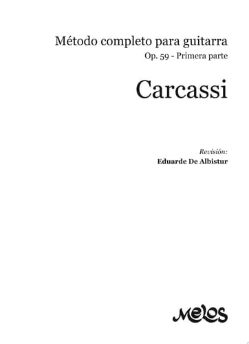 Método completo para guitarra Op. 59 Primera parte
