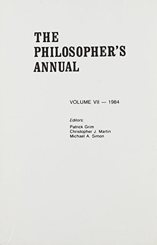 Philosopher's Annual, 1984