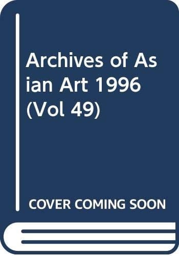 Archives of Asian Art 1996