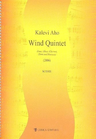 Kalevi Aho-Quintet-Flute, Oboe, Clarinet, Horn, Bassoon