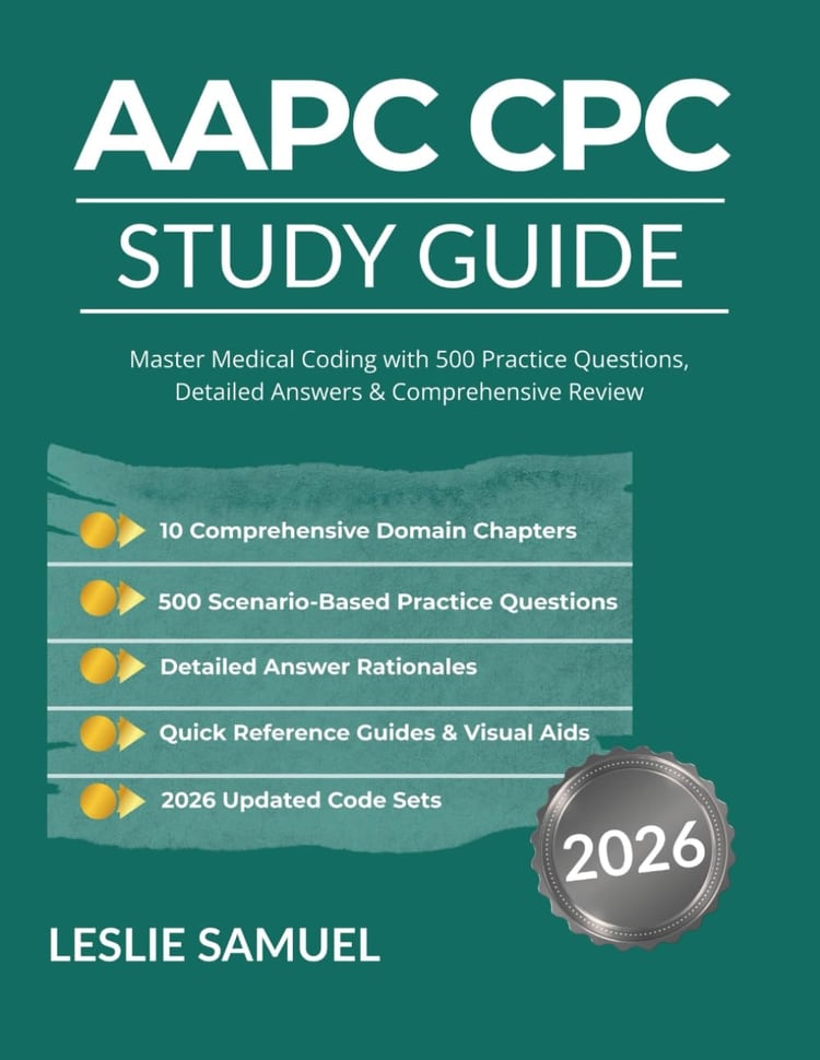 AAPC CPC STUDY GUIDE 2026: Master Medical Coding with 500 Practice Questions, Detailed Answers & Comprehensive Review