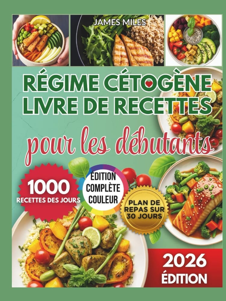 LIVRE DE RECETTES DU RÉGIME CÉTOGÈNE POUR DÉBUTANTS 2026: Des recettes faibles en glucides favorisant une perte de poids rapide, une énergie stable et un succès keto durable sur 1000 jours.