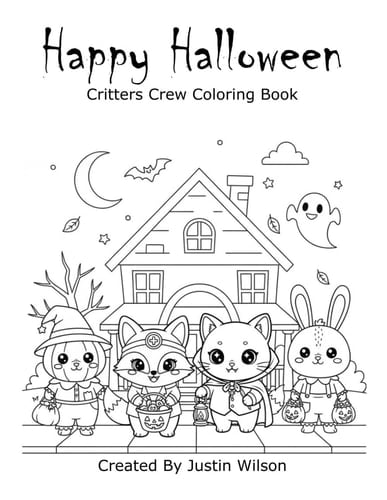 Happy Halloween: The Critter Crew Coloring Book