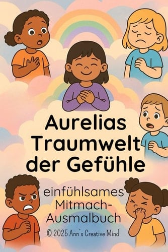 Aurelias Traumwelt der Gefühle: ein einfühlsames Ausmal-Mitmachbuch (German Edition)