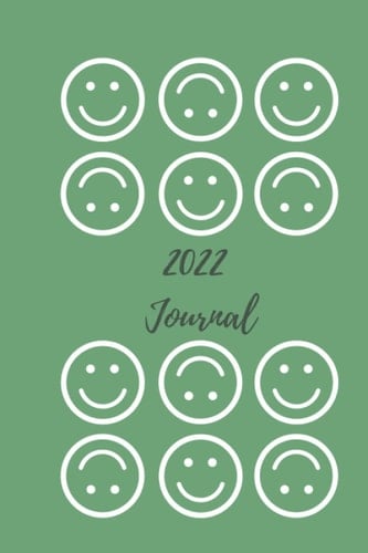 2022 Journal: Sage Green Smiley Face Journal