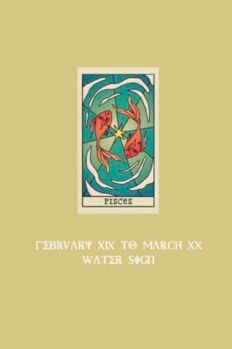 Matte Finish 6x9 PISCES Zodiac Sign Cover Notebook (200 lined pages): Zodiac Signs Collection (Signs of the Zodiac Notebook Collection)
