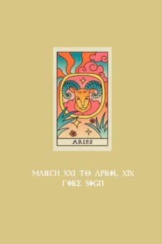 Matte Finish 6x9 ARIES Zodiac Sign Cover Notebook (200 lined pages): Zodiac Signs Collection (Signs of the Zodiac Notebook Collection)