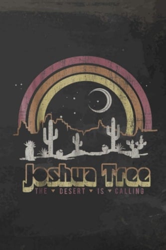 Debt Tracker - Joshua Tree Desert Rainbow Vintage Retro Outdoors