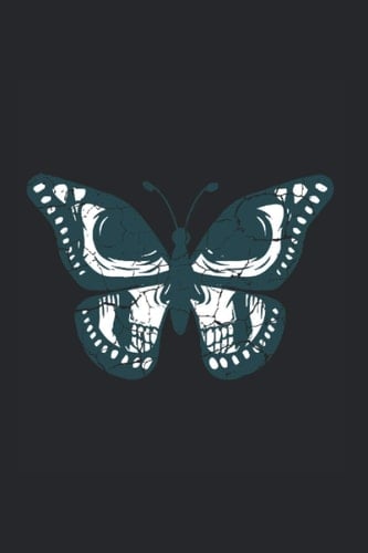 Buttlerfly Skull Craniomaniac Or Butterfly Fan Journal: Funny Dot-Grid Notebook If You Love Skulls And Butterflies. Cool Journal For Coworkers And Students, Sketches, Ideas And To-Do Lists