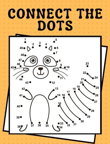 Dot to Dot Book for Kids - Fun and Interesting Connect the Dots Puzzles, Toddlers: Tapa blanda