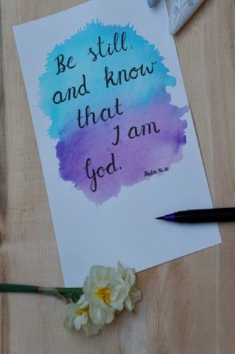 Be Still Notebook Journal