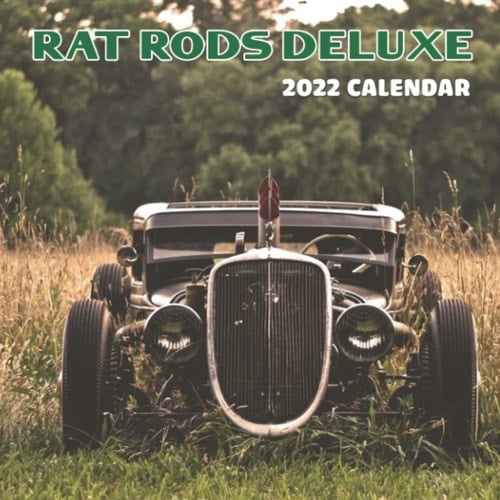 Rat RODS Deluxe 2022 Calendar: Hot Rod Deluxe Supercars Magazine Illustration Squared Monthly Calendar Mini Planner To Do List 12 Months 2022 bonus September to December 2021 | Classroom, Home, Office