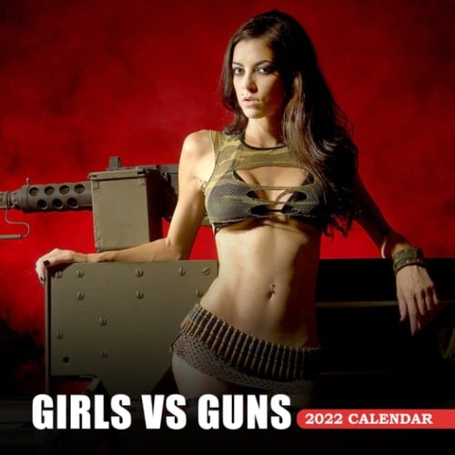 Sexy Girls Vs Gun Photo 2022 Calendar: Sexy Girls Calendar 2022, Squared Monthly, Planner | Lunar Moon Phases | Kalender Calendario Calendrier | BONUS 4 Months 2023