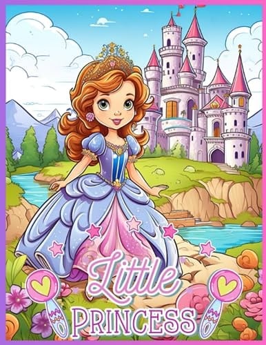 Little Princess Coloring book 104 pages for Kids 3-6 years