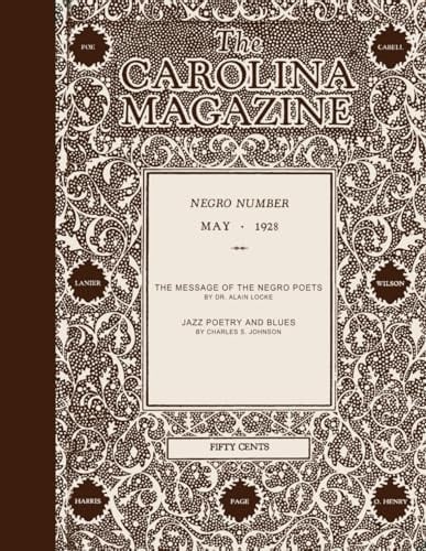 The Carolina Magazine: "Negro Number" May 1928 (Subscription to the Harlem Renaissance)