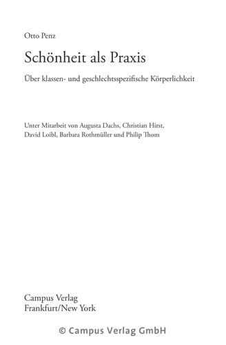 Schönheit als Praxis