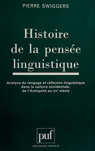Histoire de la pensée linguistique