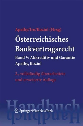 O sterreichisches Bankvertragsrecht