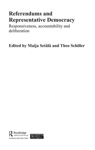 Referendums and representative democracy