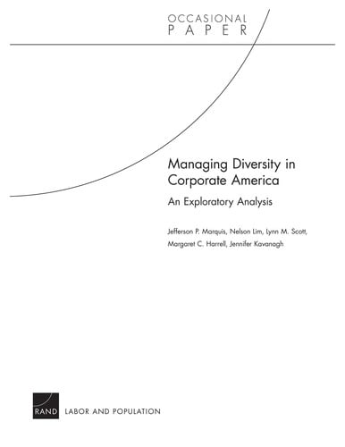 Managing diversity in corporate America