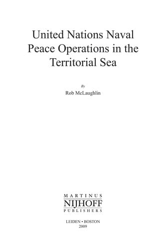 United Nations naval peace operations in the territorial sea