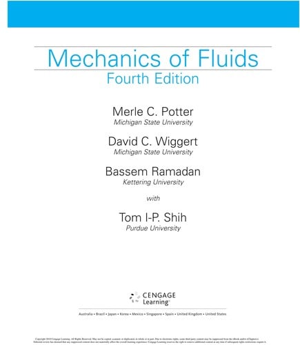Mechanics of fluids