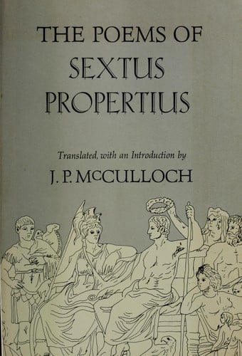 The poems of Sextus Propertius