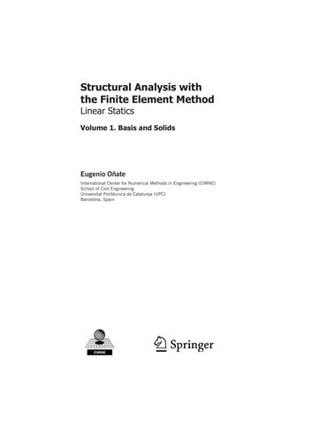Structural Analysis with the Finite Element Method