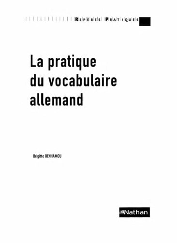 La pratique du vocabulaire allemand