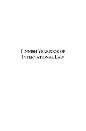 Finnish yearbook of international law