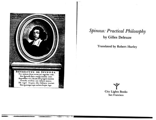 Spinoza, practical philosophy
