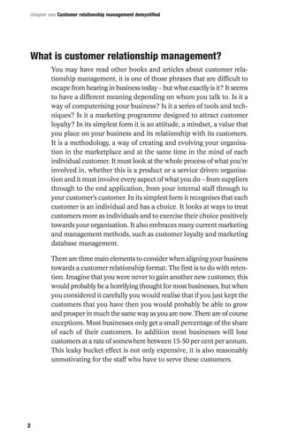 Customer Relationship Management