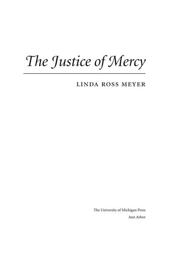The justice of mercy