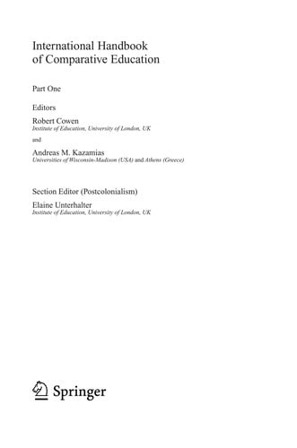 International Handbook of Comparative Education