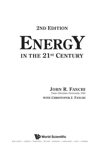 Energy in the 21st century