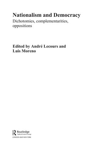 Nationalism and democracy