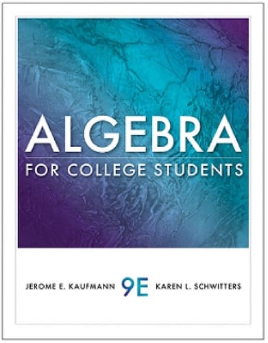 Algebra for college students