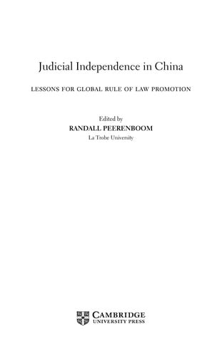 Judicial independence in China